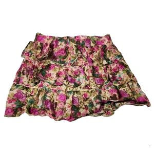 ♥️ dELIA*s  WOMEN'S FLORAL PATTERN MINI SKIRT - SIZE M ♥️